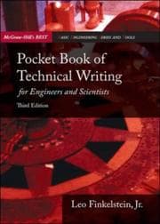 Tapa de Pocket Book of Technical Writing for Engineers & Scientists (McGraw-Hill's Best--Basic Engineering Series and Tools)