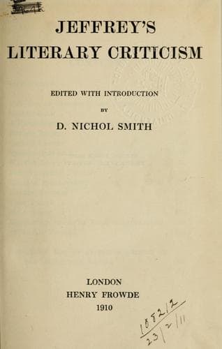 Tapa de Literary criticism