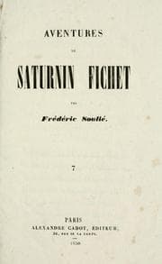 Tapa de Aventures de Saturnin Fichet