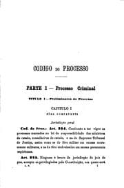 Tapa de Classificação das leis do processo criminal e civil do imperio do Brazil