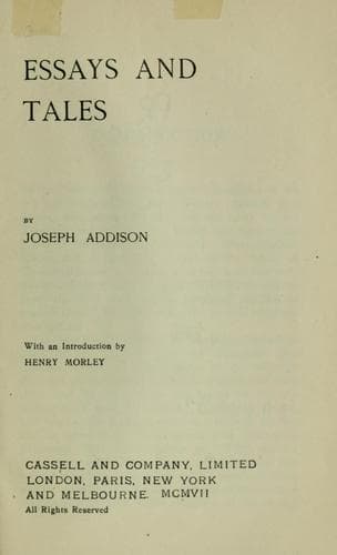 Tapa de Essays and tales