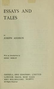 Tapa de Essays and tales