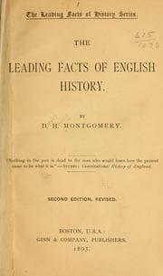 Tapa de The leading facts of English history