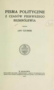 Tapa de Pisma polityczne z czasów pierwszego bezkrólewia