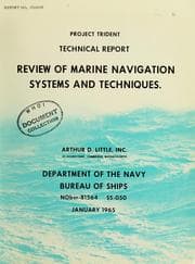 Tapa de Review of marine navigation systems and techniques