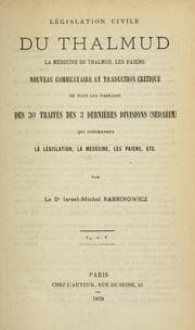 Tapa de Législation civile du Thalmud, la médecine du Thalmud, les paiens