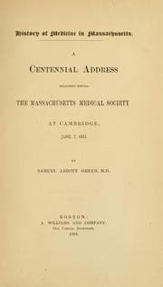 Tapa de History of medicine in Massachusetts