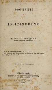 Tapa de Foot-prints of an itinerant