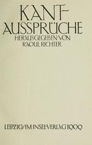 Tapa de Kant-Aussprüche