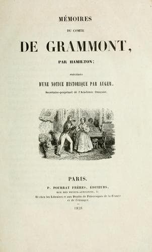 Tapa de Mémoires du comte de Grammont