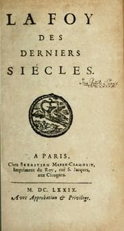 Tapa de La foy des derniers siècles