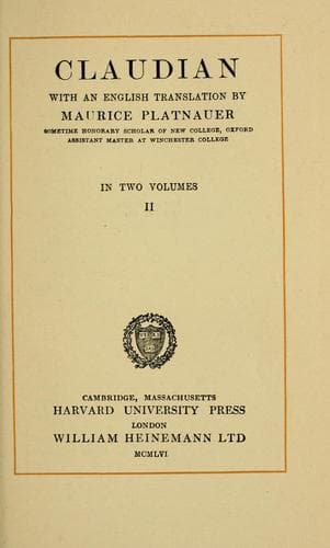 Tapa de Claudian