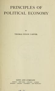 Tapa de Principles of political economy