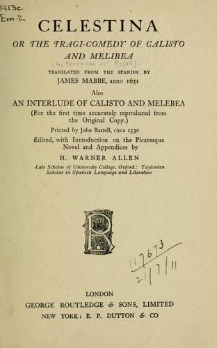 Tapa de Celestina