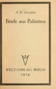 Tapa de Briefe aus Palästina