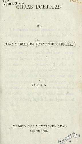 Tapa de Obras poéticas