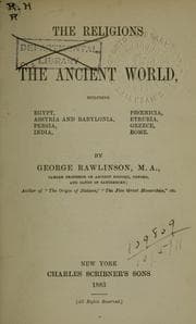 Tapa de The religions of the ancient world