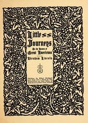 Tapa de Little journeys to the homes of great Americans