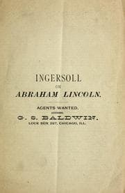 Tapa de Col. R.G. Ingersoll's lectures
