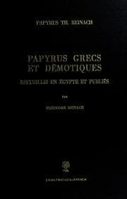 Tapa de Papyrus grecs et démotiques