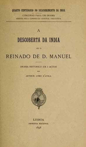 Tapa de A descoberta da India