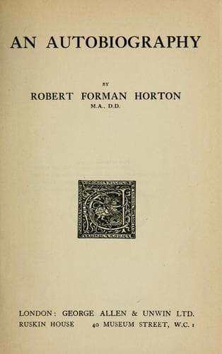 Tapa de An autobiography