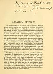 Tapa de Abraham Lincoln