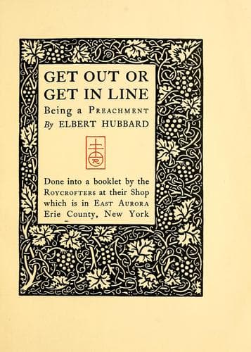 Tapa de Get out or get in line