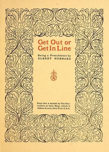 Tapa de Get out or get in line