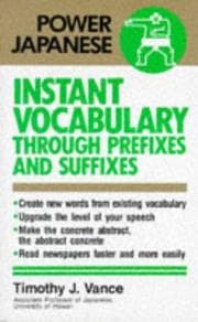 Tapa de Instant vocabulary through prefixes and suffixes
