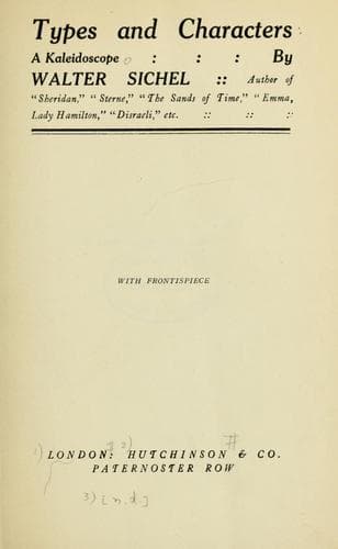 Tapa de Types and characters