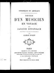 Tapa de Offenbach en Amérique