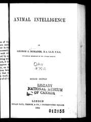 Tapa de Animal intelligence
