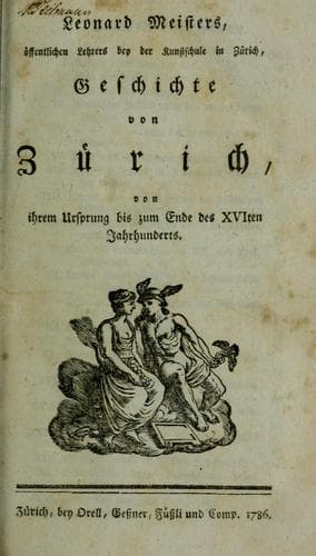 Tapa de Geschichte von Zürich