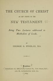 Tapa de The church of Christ as set forth in the New Testament