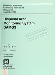 Tapa de Monitoring cruise at the central Long Island Sound disposal site, September 1995