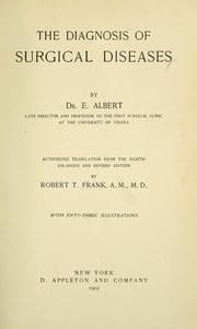 Tapa de The diagnosis of surgical diseases