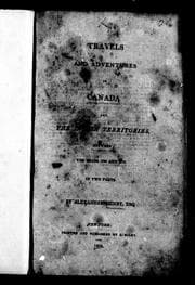Tapa de Travels and adventures in Canada and the Indian territories between the years 1760 and 1776