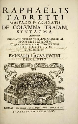 Tapa de De colvmna Traiani syntagma