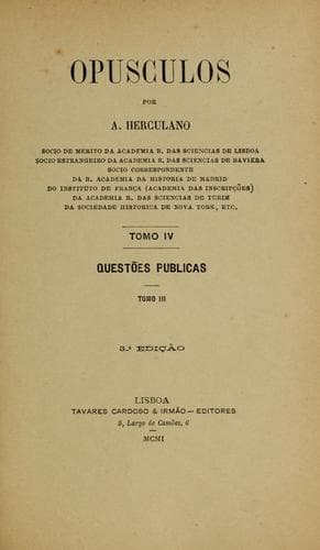 Tapa de Opusculos