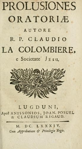 Tapa de Prolusiones oratoriae