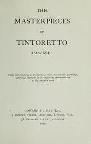 Tapa de The masterpieces of Tintoretto, 1518-1594