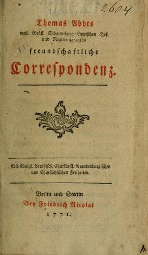 Tapa de Freundschaftliche Correspondenz