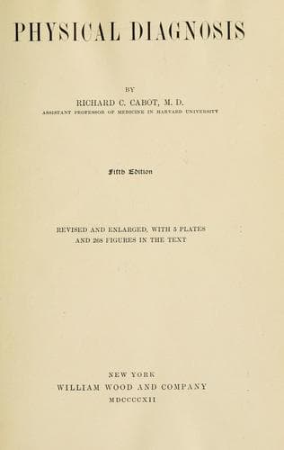 Tapa de Physical diagnosis