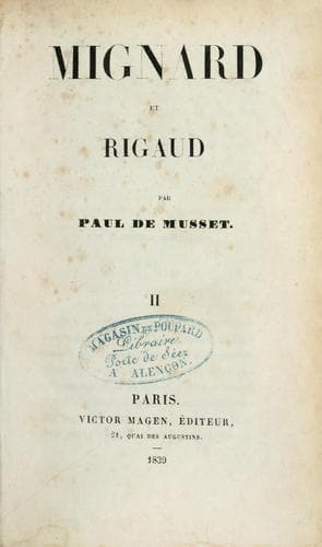 Tapa de Mignard et Rigaud