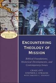 Tapa de Encountering theology of mission