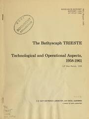 Tapa de The bathyscaph Trieste