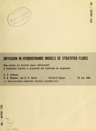 Tapa de Diffusion in hydrodynamic models of stratified fluids