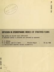 Tapa de Diffusion in hydrodynamic models of stratified fluids
