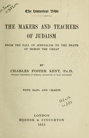 Tapa de The makers and teachers of Judaism